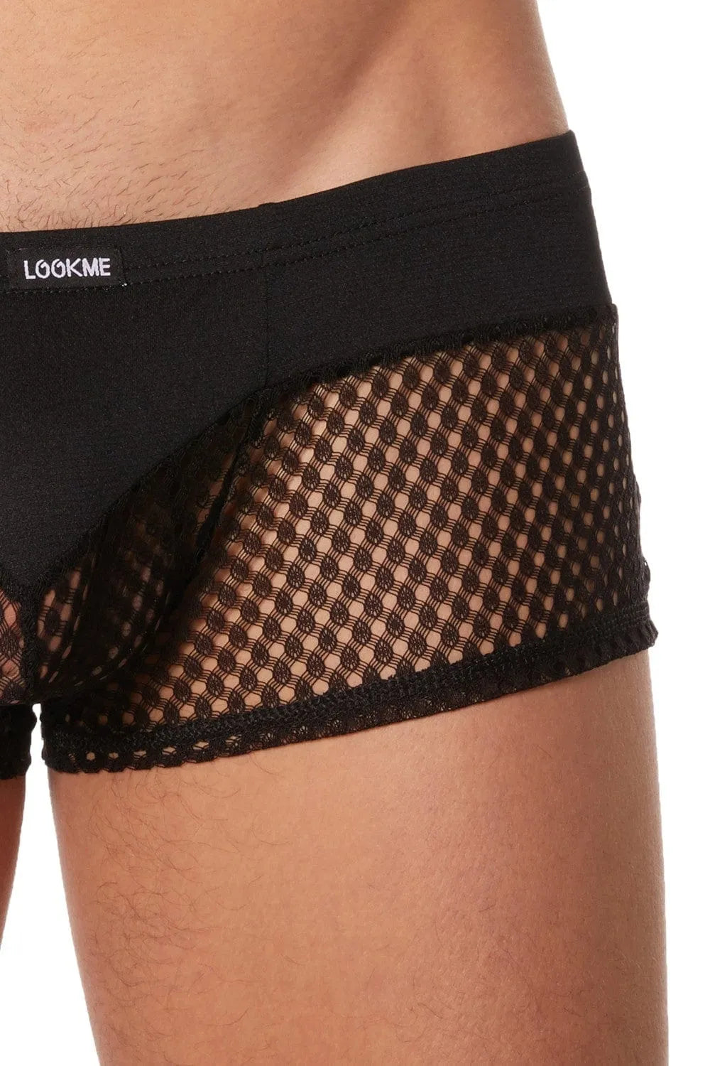 Mini Pant Noir Résille Sexy Lingerie