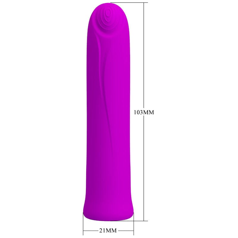 Mini Vibromasseur Silicone Violet Rechargeable