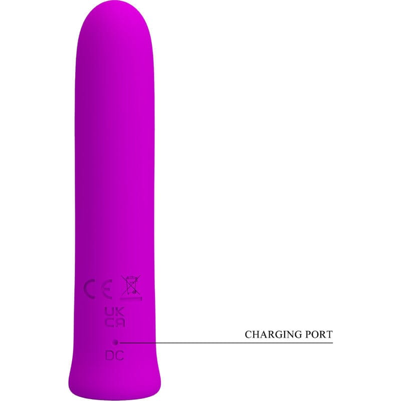 Mini Vibromasseur Silicone Violet Rechargeable