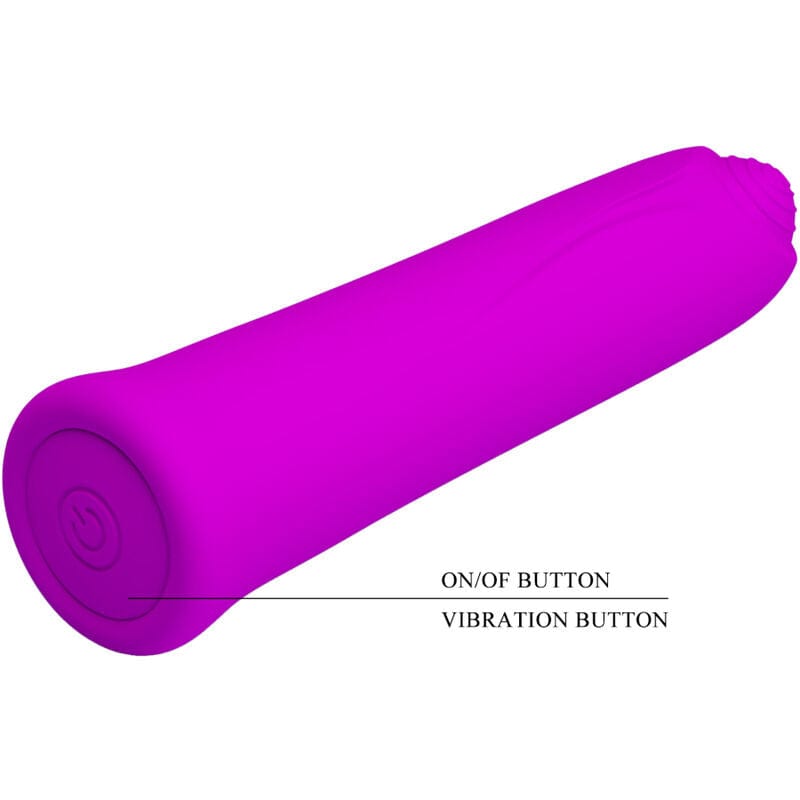 Mini Vibromasseur Silicone Violet Rechargeable