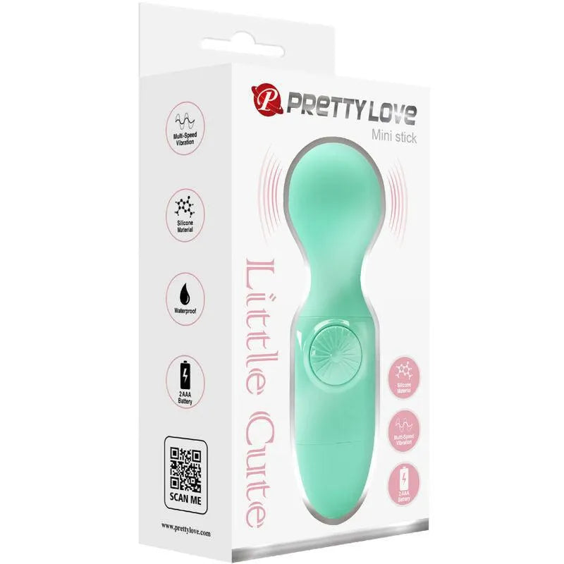 Mini Vibromasseur Vert Silicone Étanche