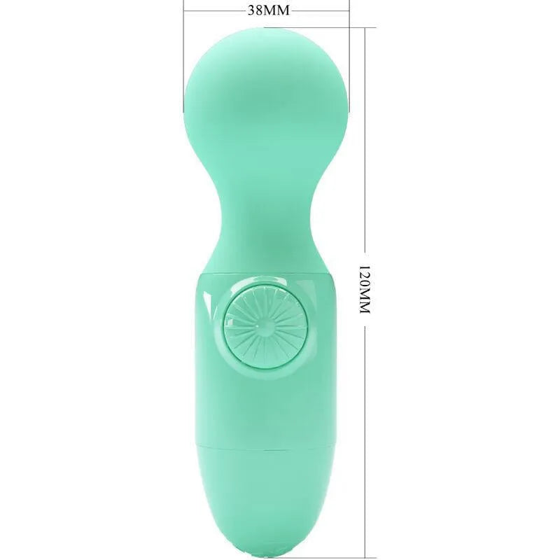 Mini Vibromasseur Vert Silicone Étanche