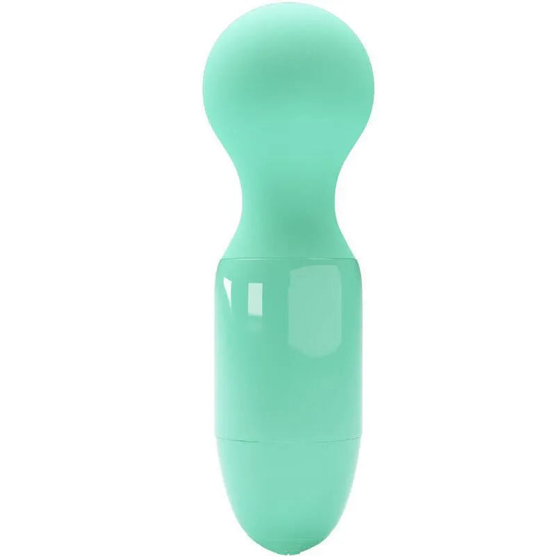 Mini Vibromasseur Vert Silicone Étanche