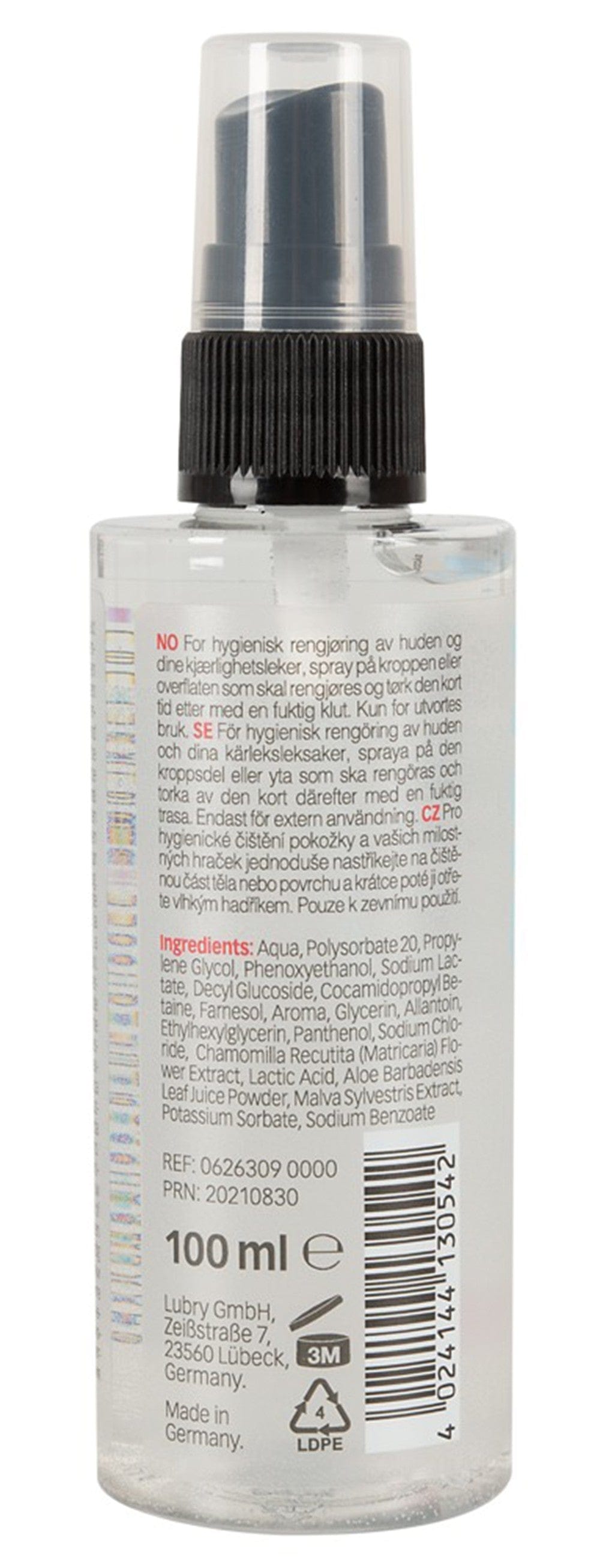 Nettoyant 2 en 1 Corps et sextoys sans alcool 100 ml - R626309