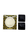 Nipple Carré Réutilisable Métal Noir 6 Cm