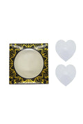 Nipple Covers Réutilisables Métal Blanc Coeur