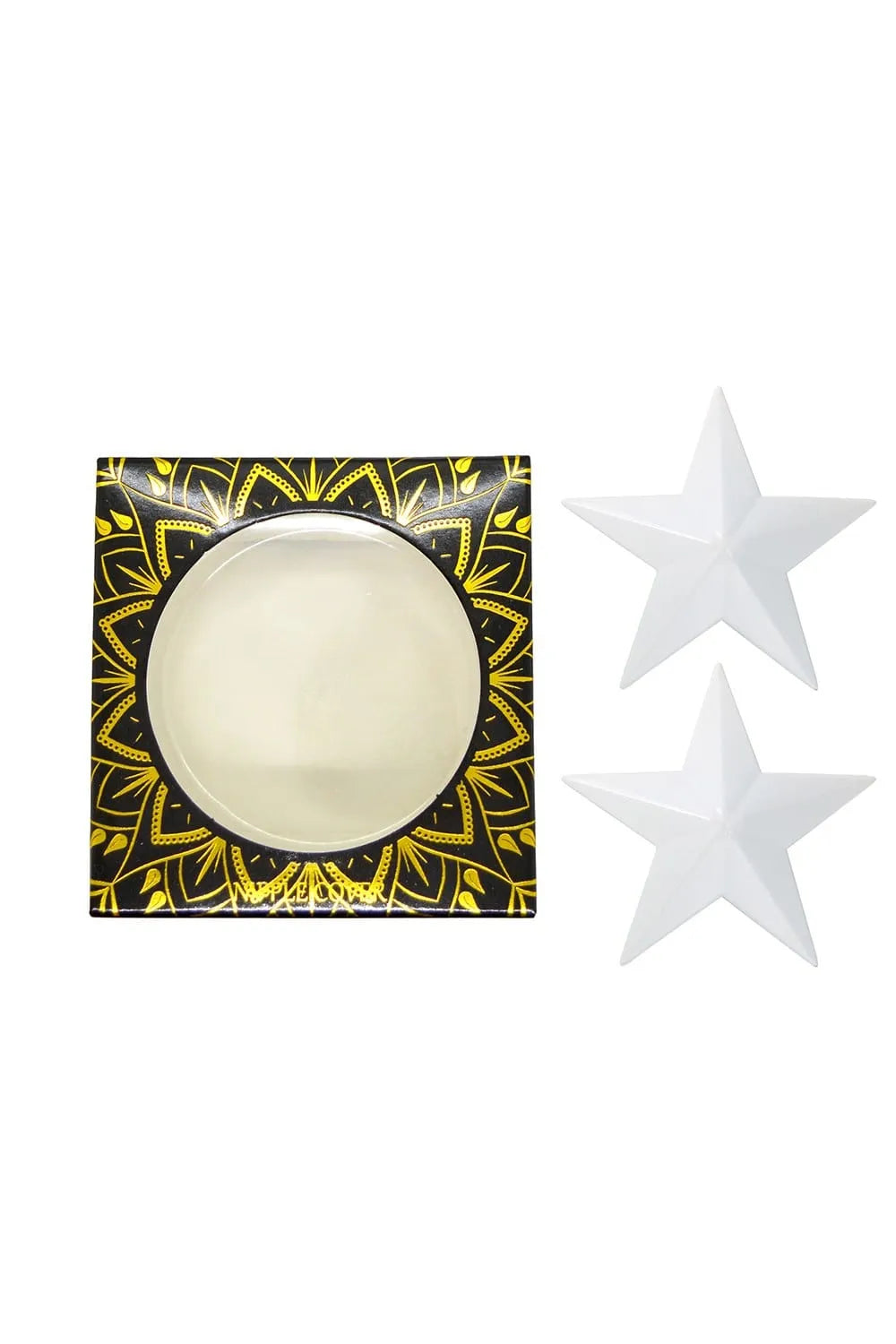 Nipple Réutilisable En Métal Blanc Étoile
