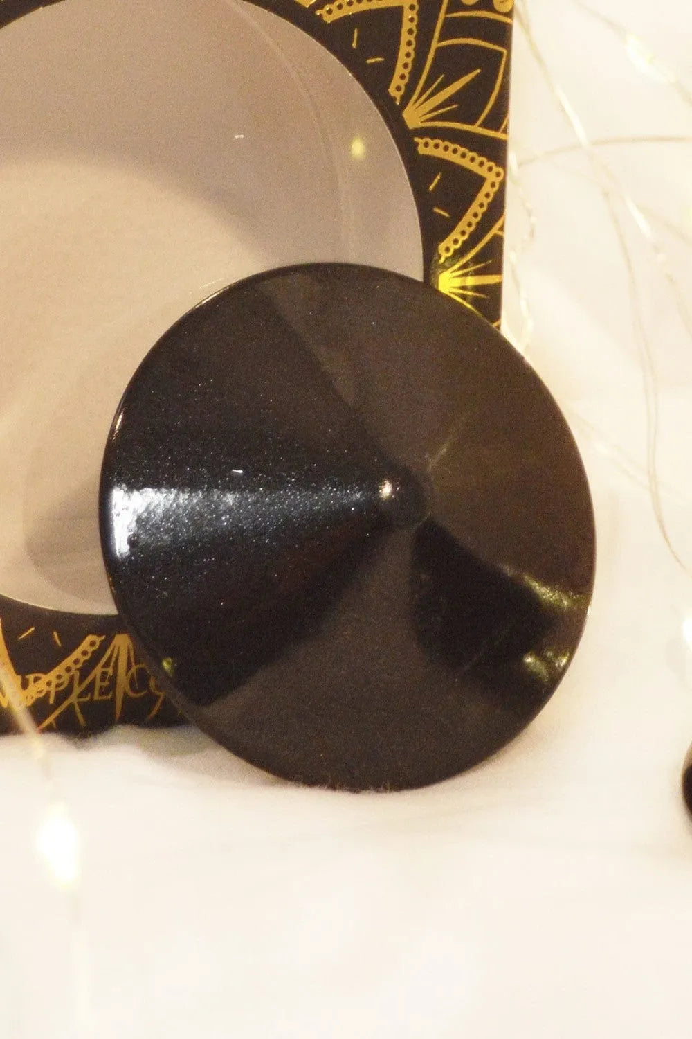 Nipple Réutilisable En Métal Noir Conique