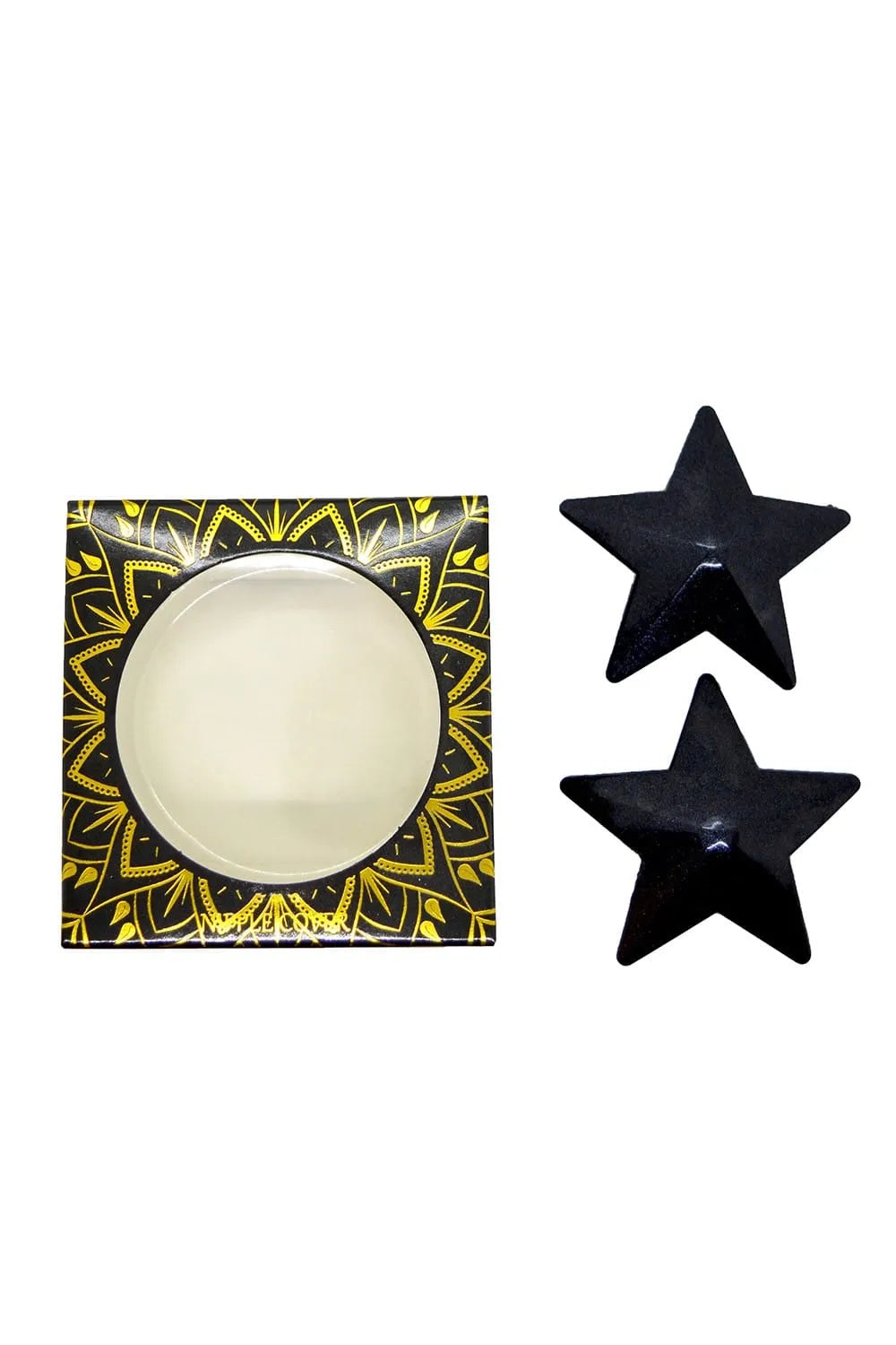 Nipple Étoile Métal Noir Réutilisable 6 Cm