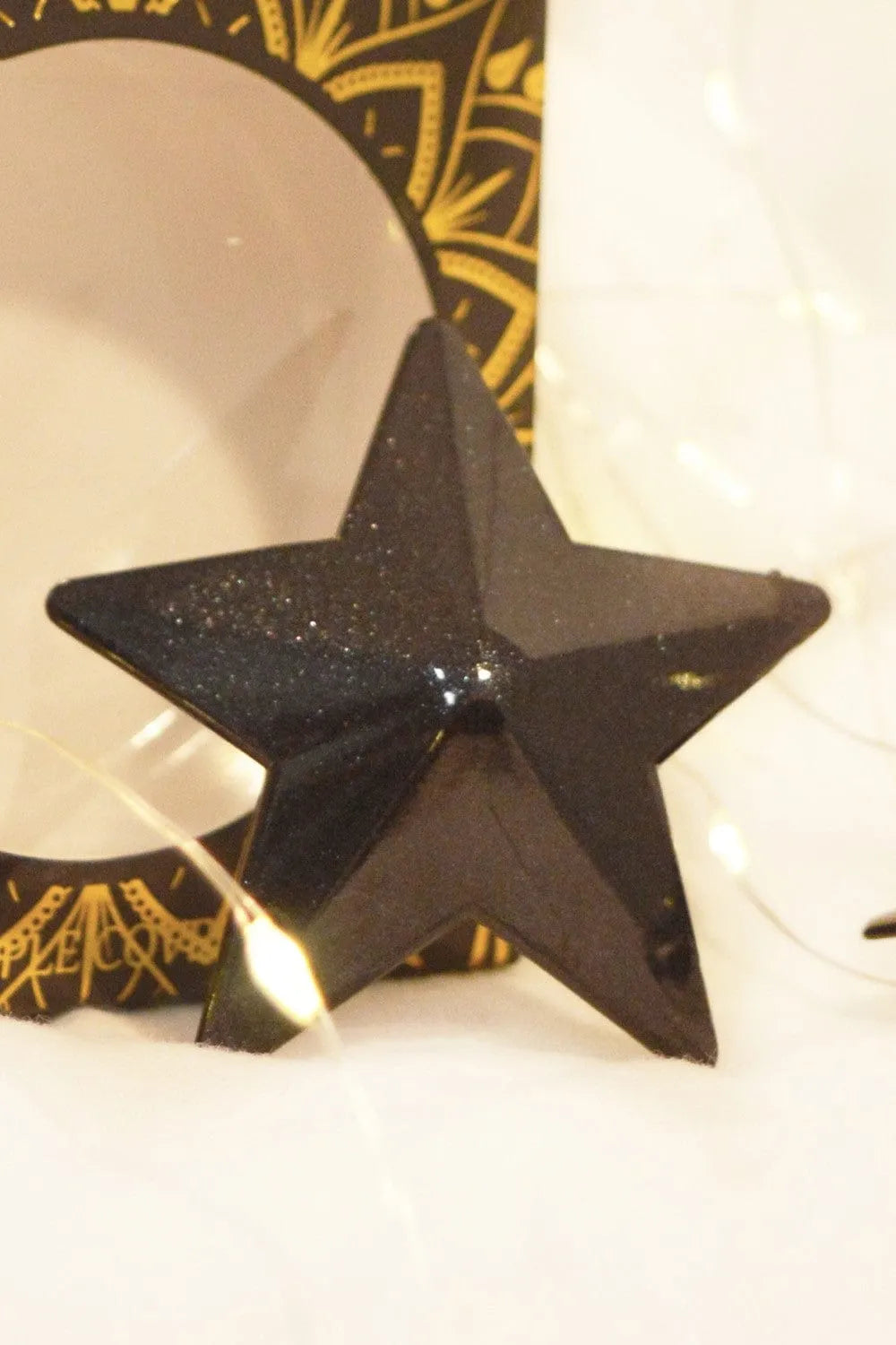 Nipple Étoile Métal Noir Réutilisable 6 Cm