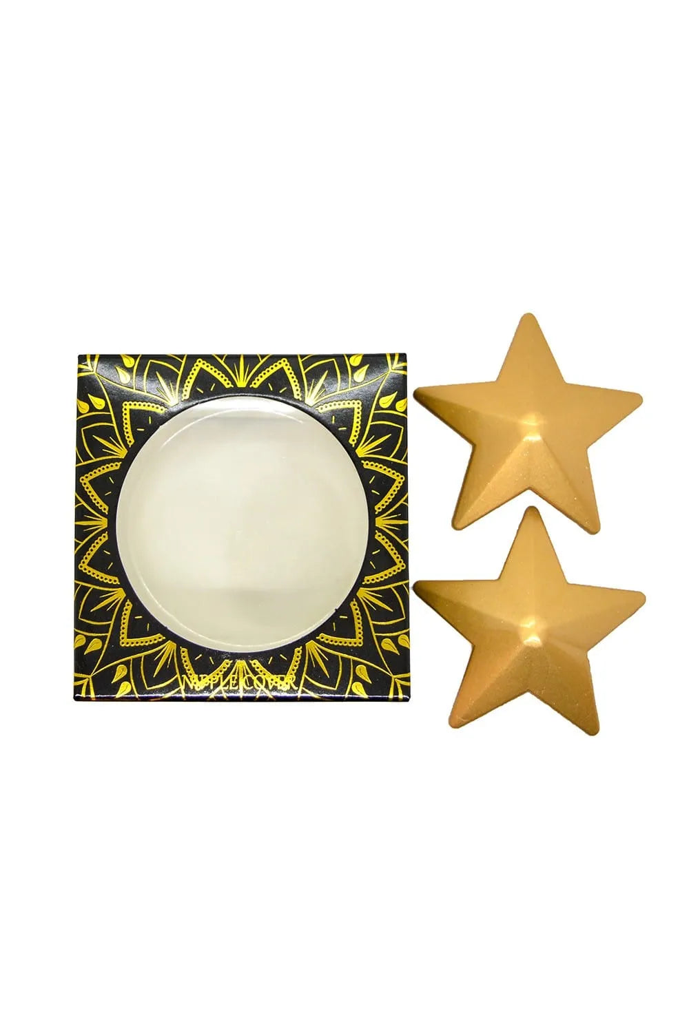 Nipple Étoile Métallique Doré Réutilisable 6 Cm