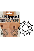 Nipples Noirs Adhésifs Réutilisables Décor Multi-Points