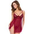 Nuisette En Dentelle Transparente Avec Armatures