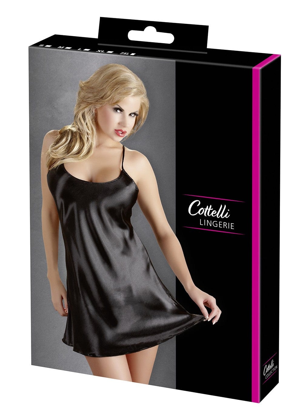 Nuisette satin noir