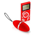 Oeuf vibrant rouge télécommande LCD waterproof 10 vitesses