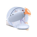 Oeuf vibrant silicone bleu 9 modes waterproof USB