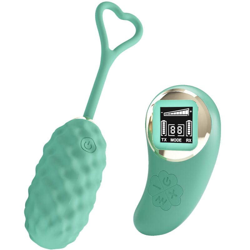 Œuf Vibrant Silicone Vert Télécommande