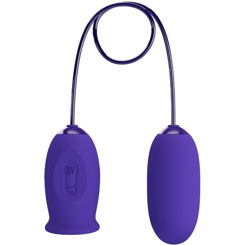 Œuf Vibrant Silicone Violet Léchage Télécommande