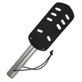 Pagaie BDSM cuir et acier inoxydable luxe