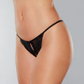 Panty Dentelle Noire Ouverte Allure