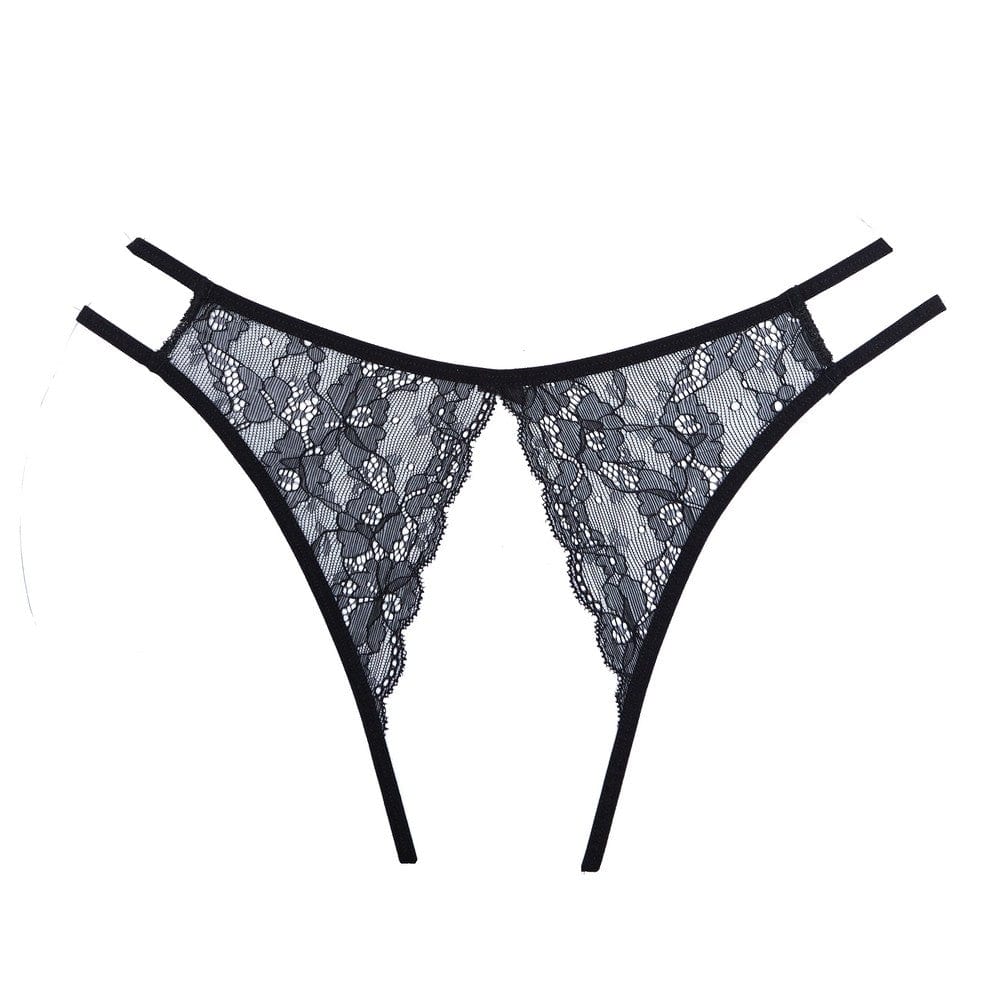 Panty dentelle ouvert en dentelle - A1101