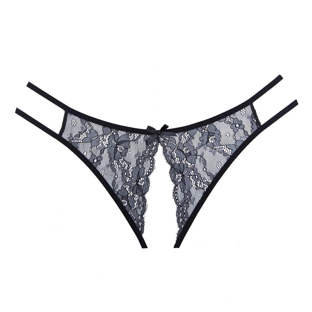 Panty dentelle ouvert en dentelle - A1101