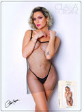 Petite Robe Résille Sexy Strass Transparente
