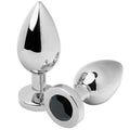 Plug anal luxe en acier cristal scintillant hypoallergénique