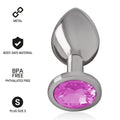 Plug Anal Diamant Métal Bleu Glamour