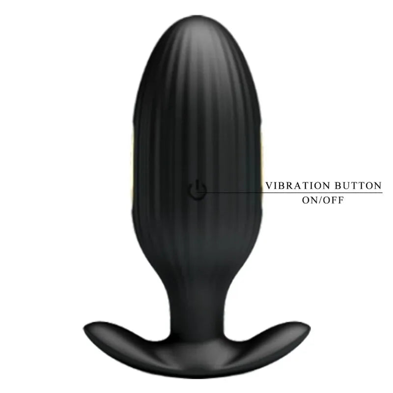 Plug Anal E-Stim Noir Rechargeable Avec Contrôle Mobile