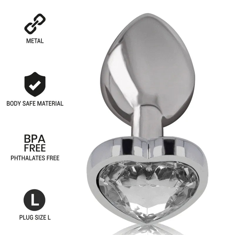 Plug Anal En Métal Avec Bijou Diamant