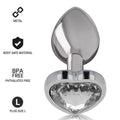 Plug anal luxe métal bijou diamant élégant
