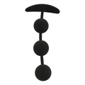Plug Anal Débutants Silicone Black&Silver™ Harry™
