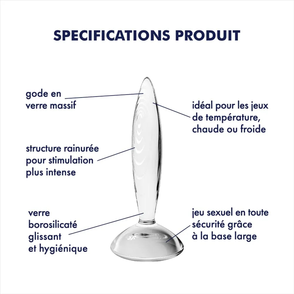 Plug Anal En Verre Borosilicaté Pour Jeux De Température