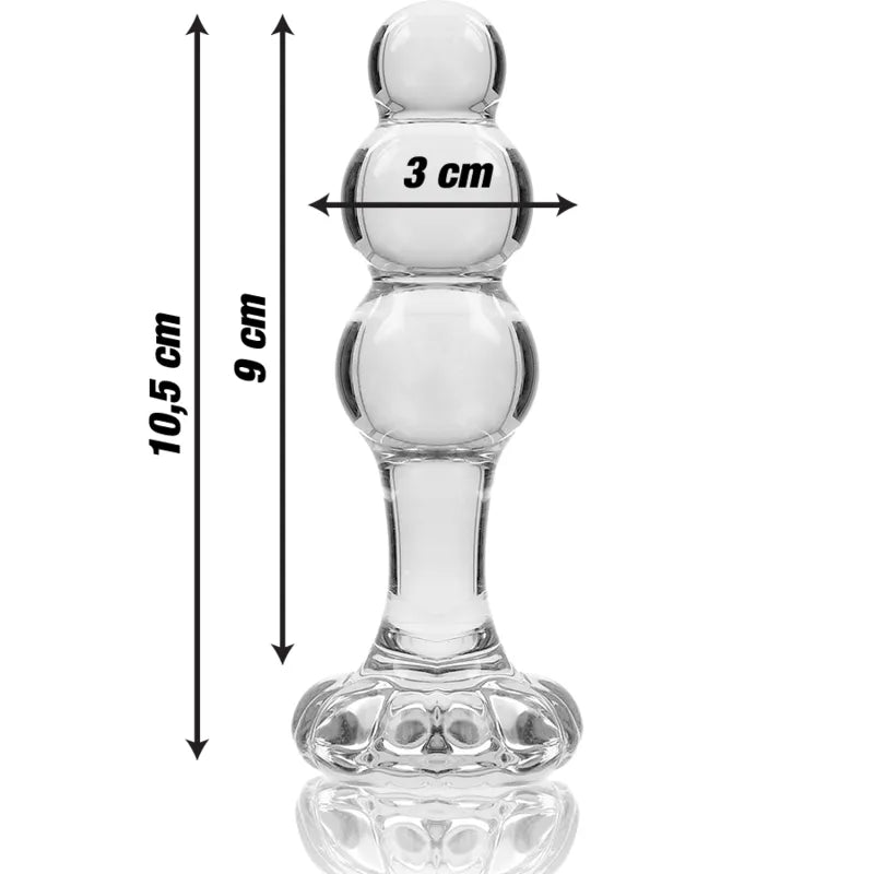 Plug Anal En Verre Borosilicate De Luxe