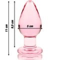 Plug anal en verre borosilicate luxe design élégant