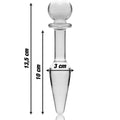 Plug Anal Verre Borosilicate Luxe Sécurité Confort