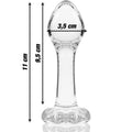 Plug Anal Verre Borosilicate Série Nebula Luxueux