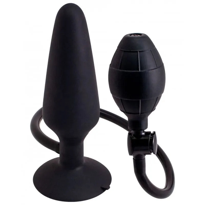 Plug Anal Gonflable En Silicone Avec Gonfleur Manuel