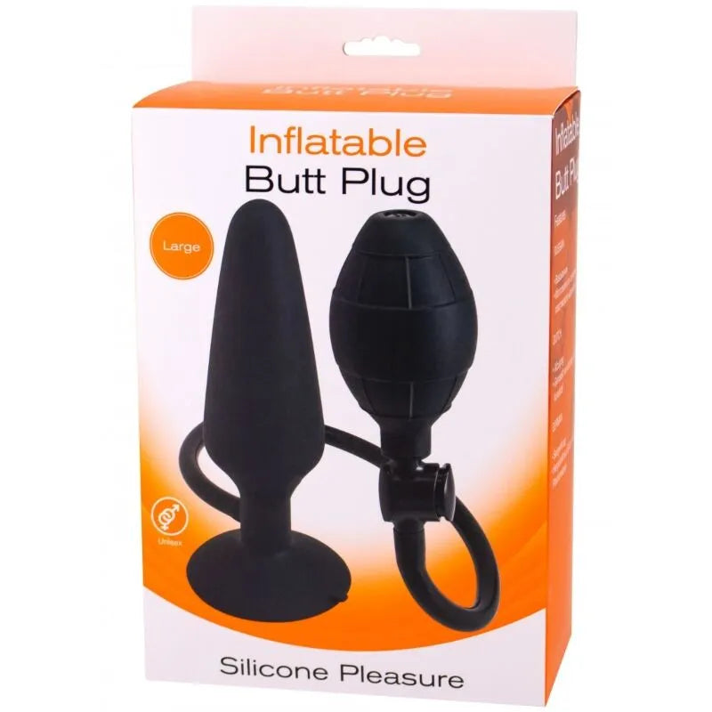 Plug Anal Gonflable En Silicone Avec Gonfleur Manuel