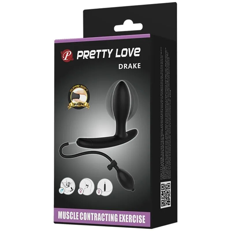 Plug Anal Gonflable En Silicone Noir