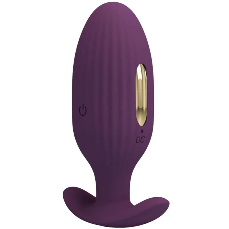 Plug Anal Électrique Violet Télécommande Sans Fil