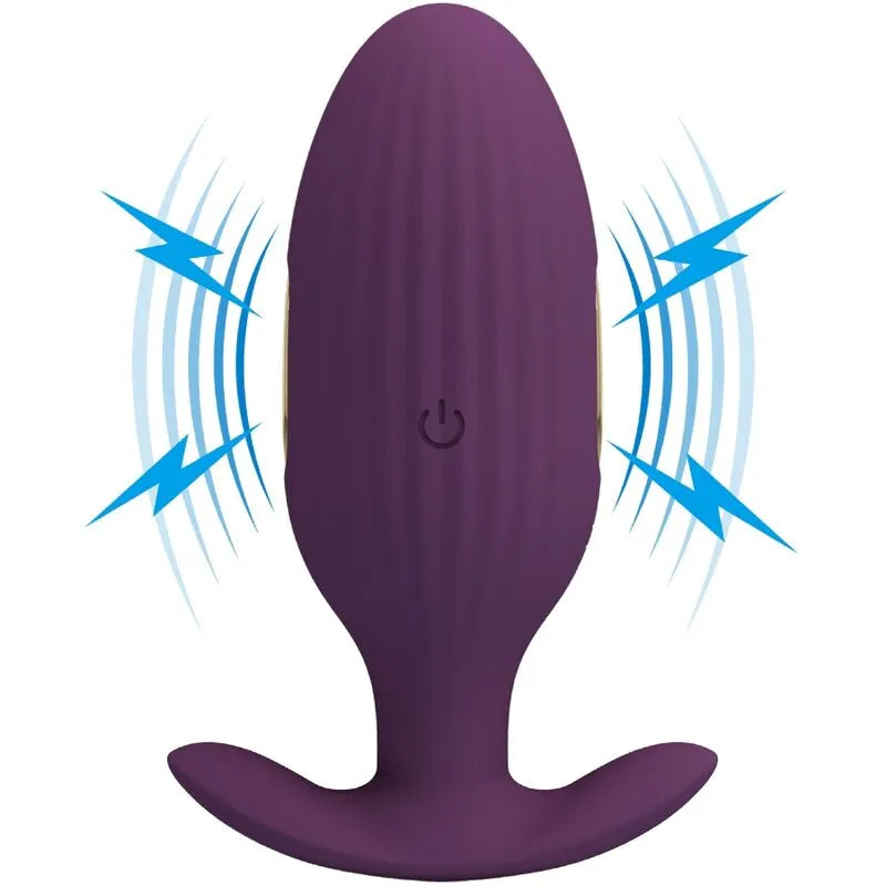 Plug Anal Électrique Violet Télécommande Sans Fil