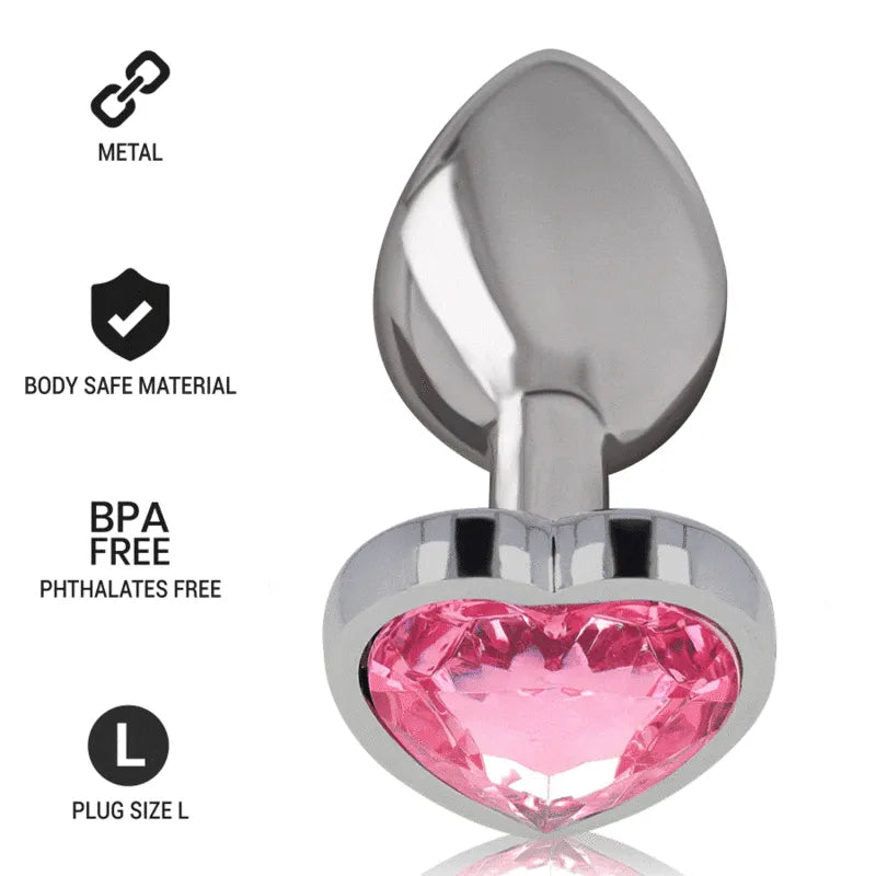 Plug Anal Métal Bijou Diamant Luxe