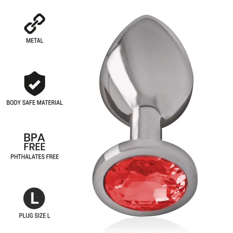 Plug Anal Métal Bijou Diamant Luxe