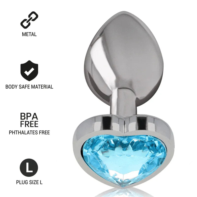 Plug Anal Métal Luxe Avec Bijou