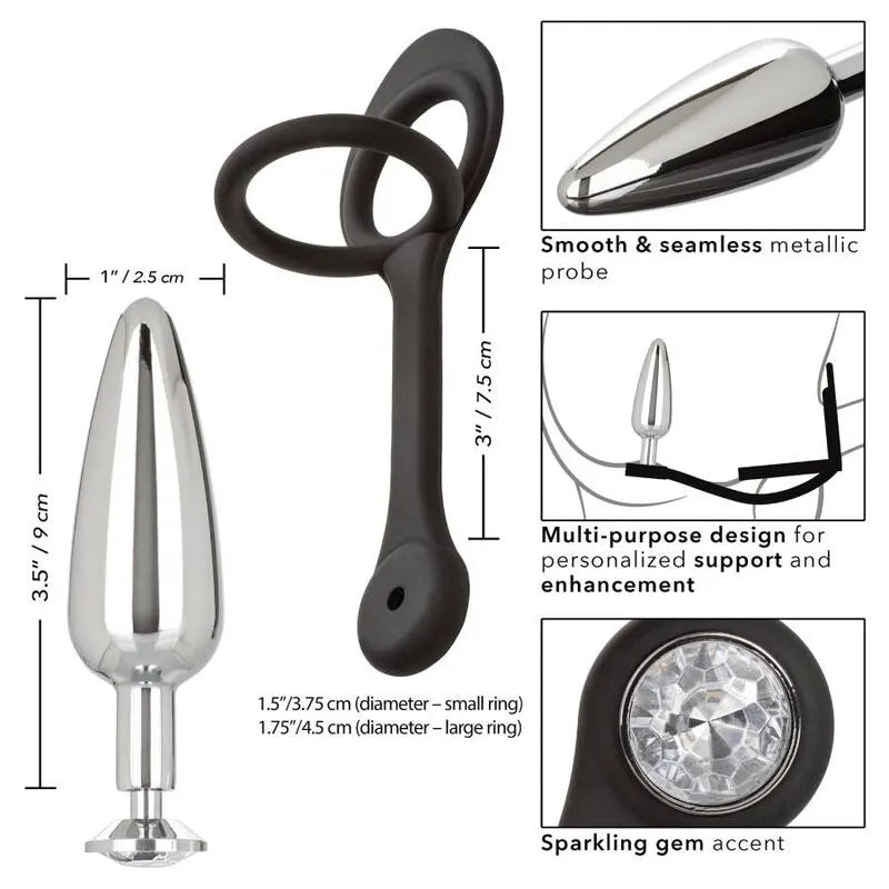 Plug Anal Métal Silicone Température Ajustable