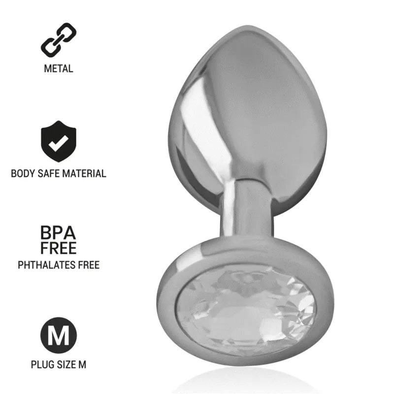 Plug Anal Métallique Luxe Bijou Diamant