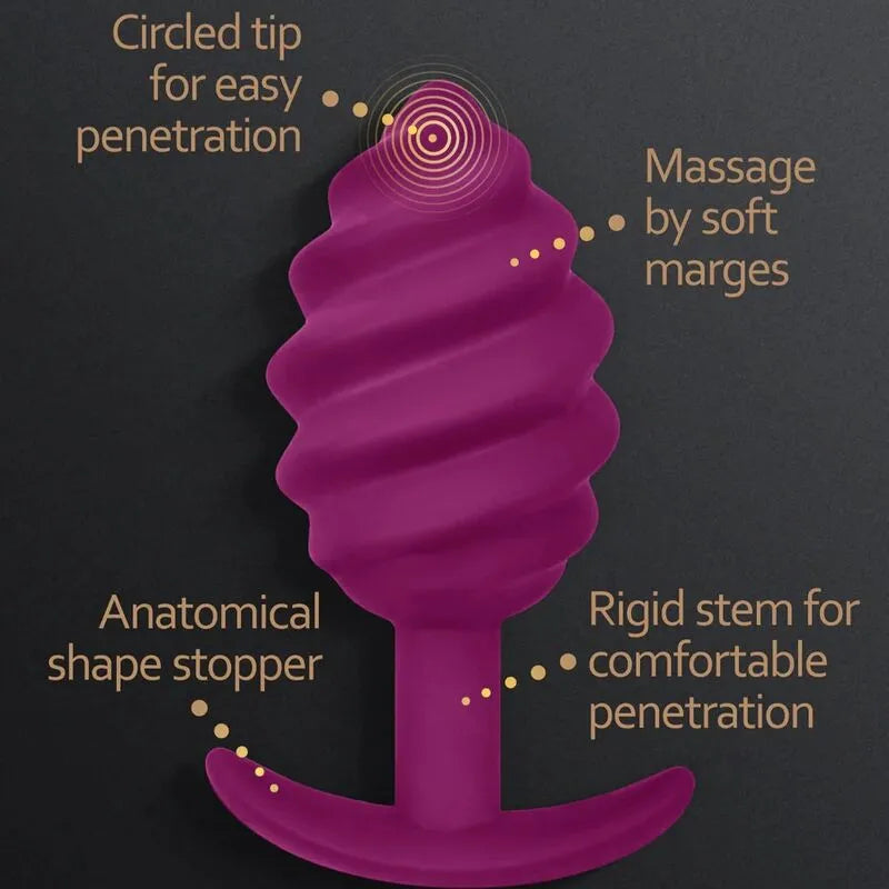 Plug Anal Rotatif Silicone Hypoallergénique