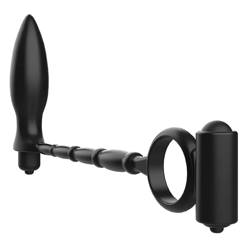 Plug Anal Silicone Débutant Avec Cockring